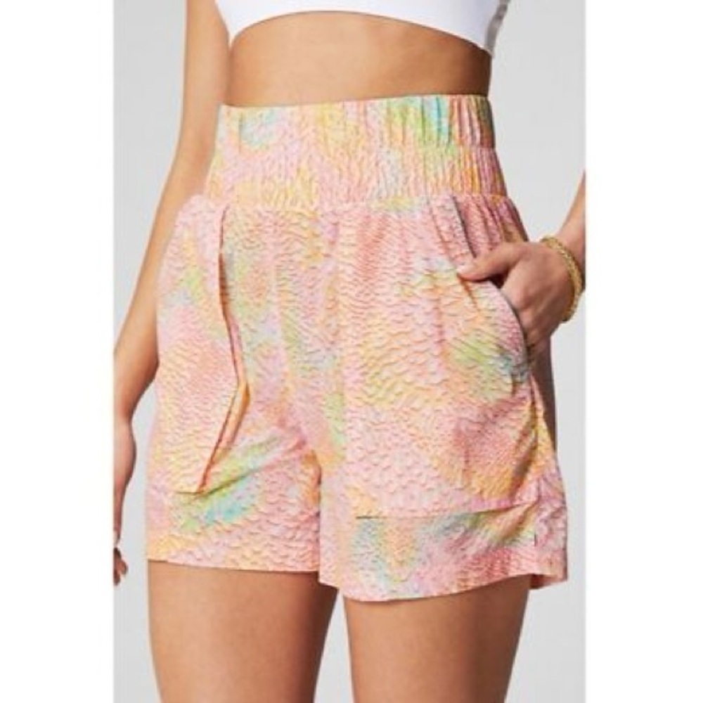 Fabletics • Ultra High Waisted Nylon Colorful Women's Shorts